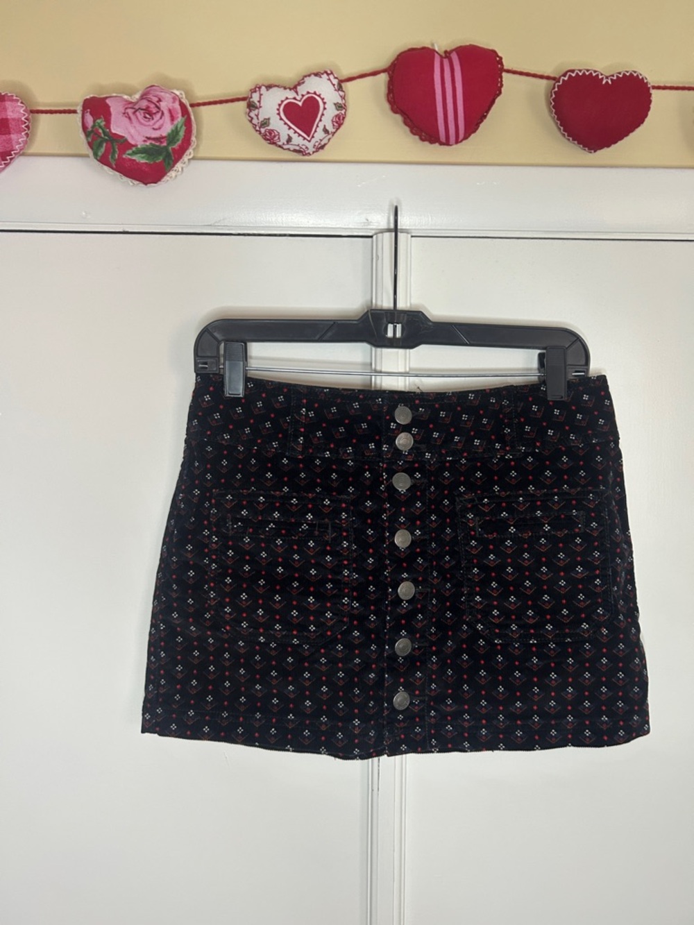We The Free Corduroy Floral Mini Skirt - Low Rise - Picture 3 of 8